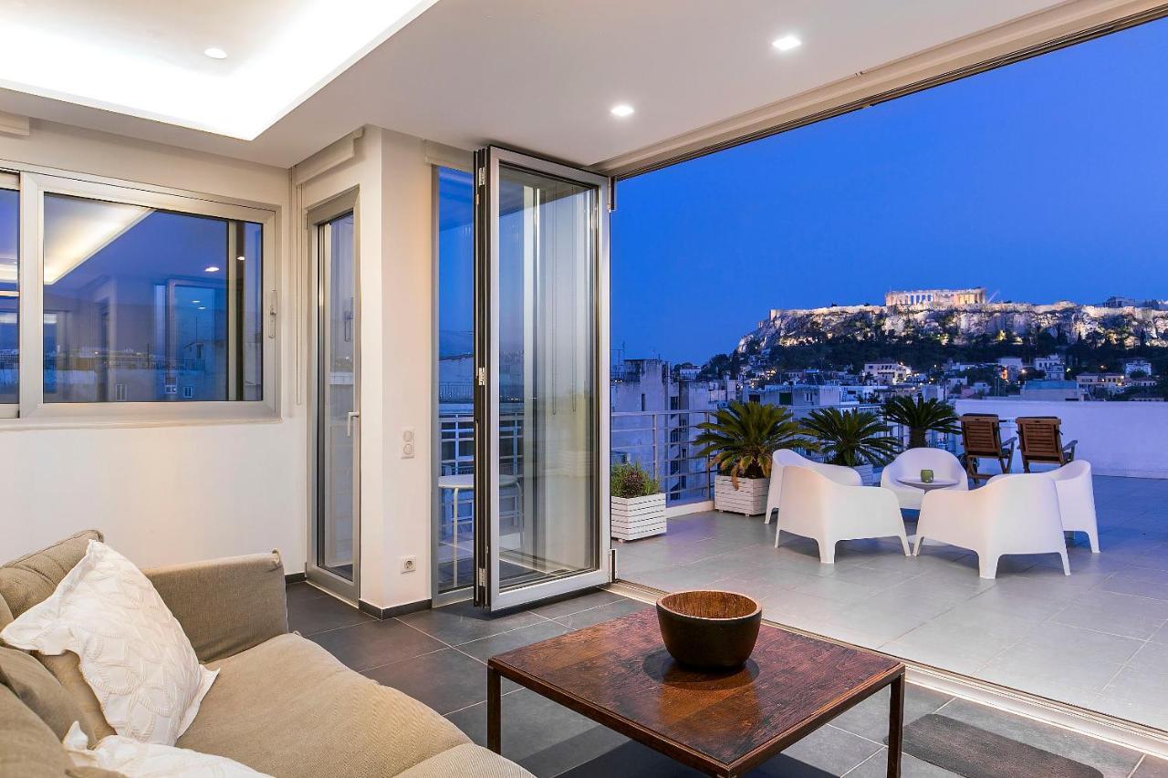 شقة Acropolis Panorama View Penthouse With Private Terraces A Contemporary Parthenon أثينا المظهر الخارجي الصورة