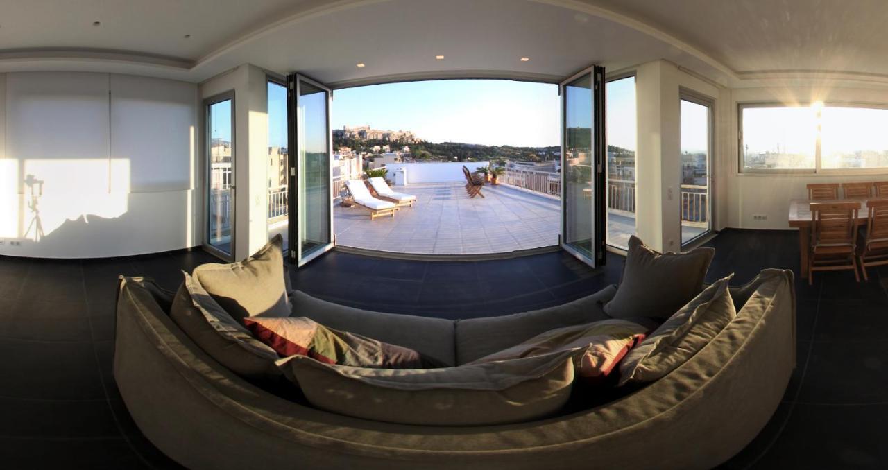 شقة Acropolis Panorama View Penthouse With Private Terraces A Contemporary Parthenon أثينا المظهر الخارجي الصورة