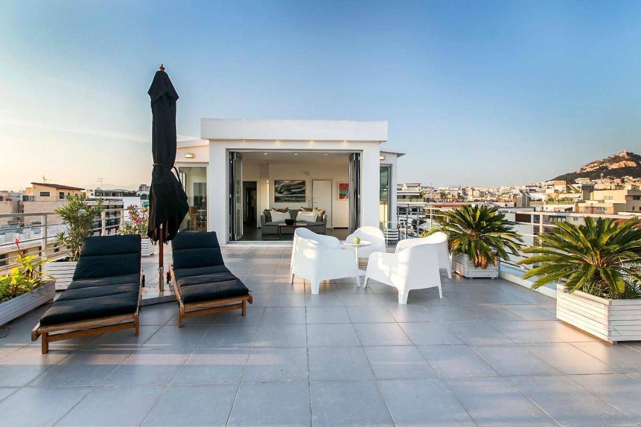شقة Acropolis Panorama View Penthouse With Private Terraces A Contemporary Parthenon أثينا المظهر الخارجي الصورة