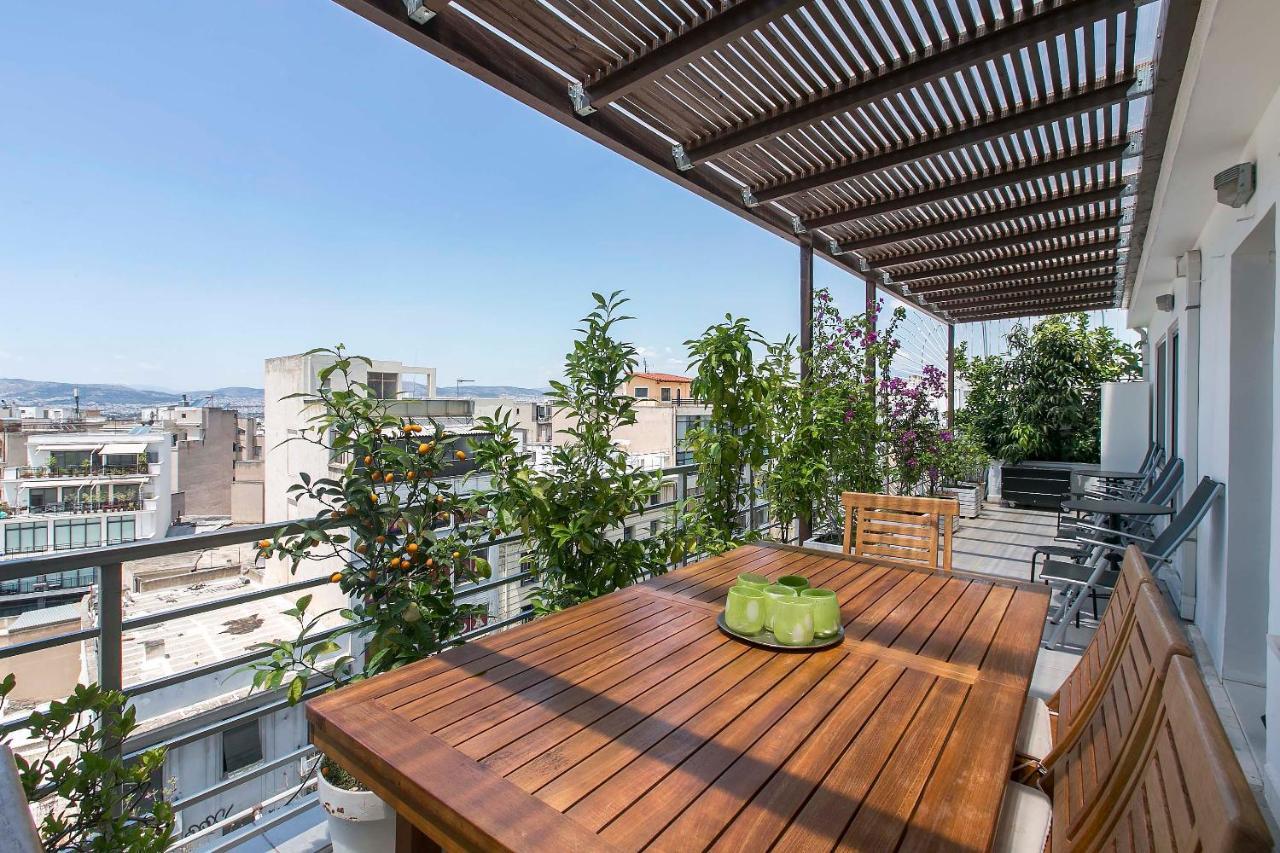 شقة Acropolis Panorama View Penthouse With Private Terraces A Contemporary Parthenon أثينا المظهر الخارجي الصورة